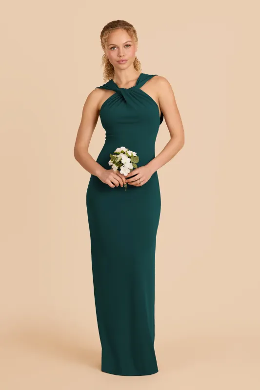 Erica Luxe Knit Dress - Emerald sold by Birdy Grey