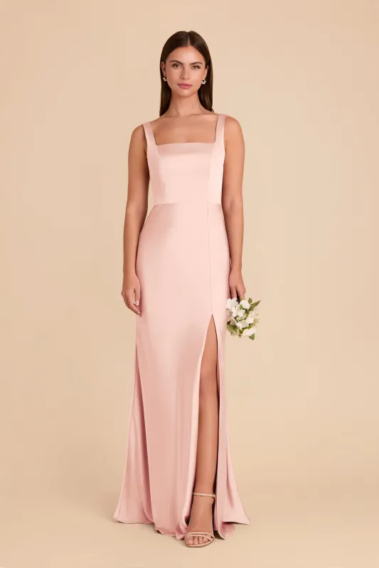 Alex Convertible Dress Matte Satin - Blush Pink sold by Birdy Grey