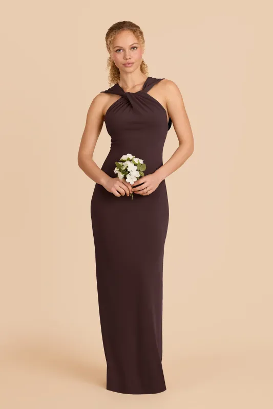 Erica Luxe Knit Dress - Espresso sold by Birdy Grey