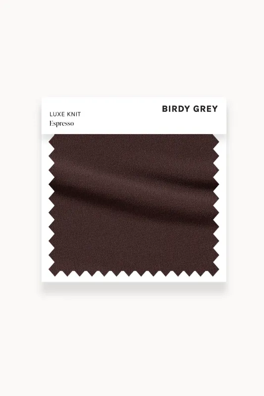 Swatch - Luxe Knit in Espresso sold by Birdy Grey