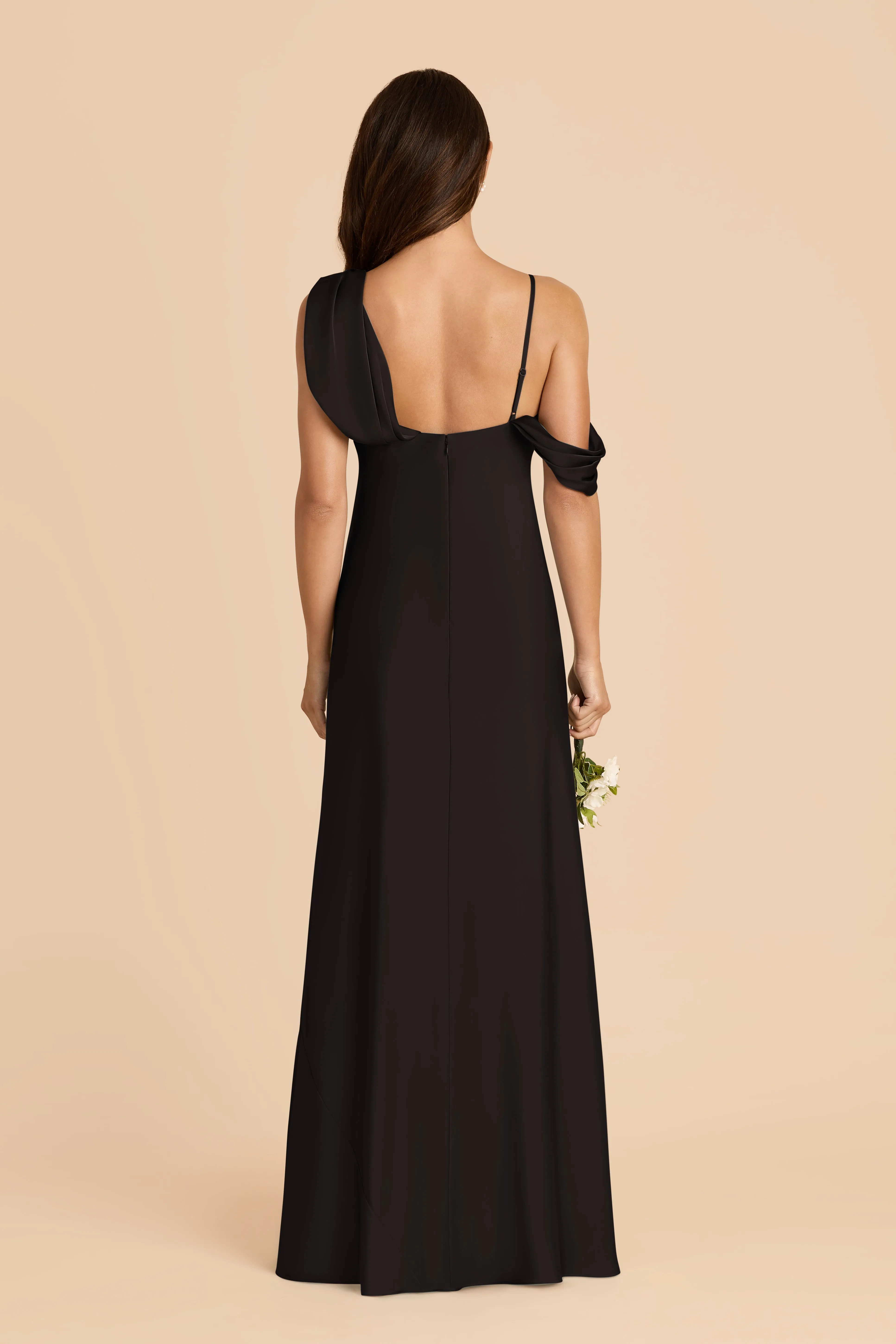 Freya Matte Satin Dress - Black sold by Birdy Grey product image thumbnail 4