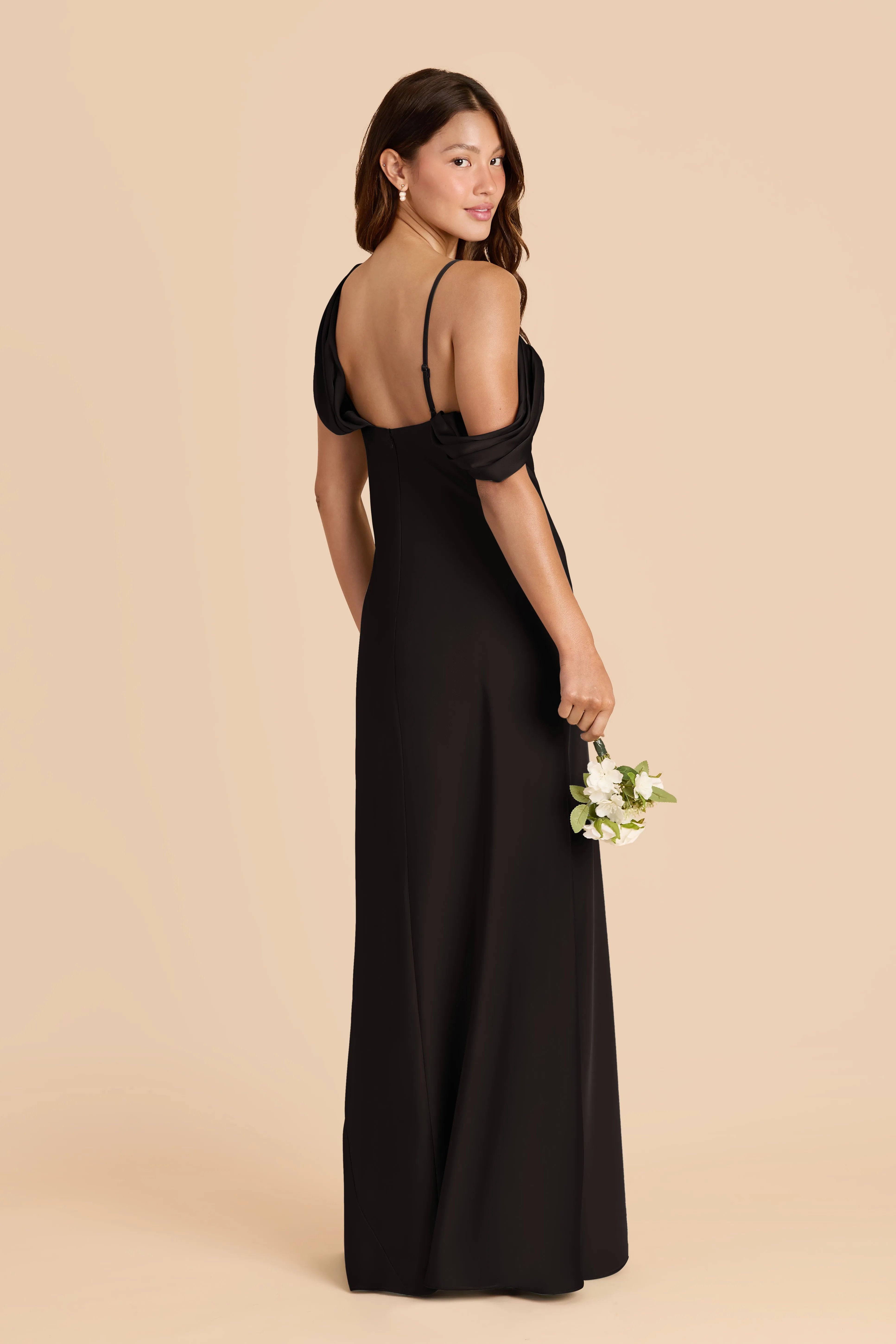 Freya Matte Satin Dress - Black sold by Birdy Grey product image thumbnail 3