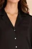 Esther Ruffled Long Sleeve Pajama Set - Black sold by Birdy Grey