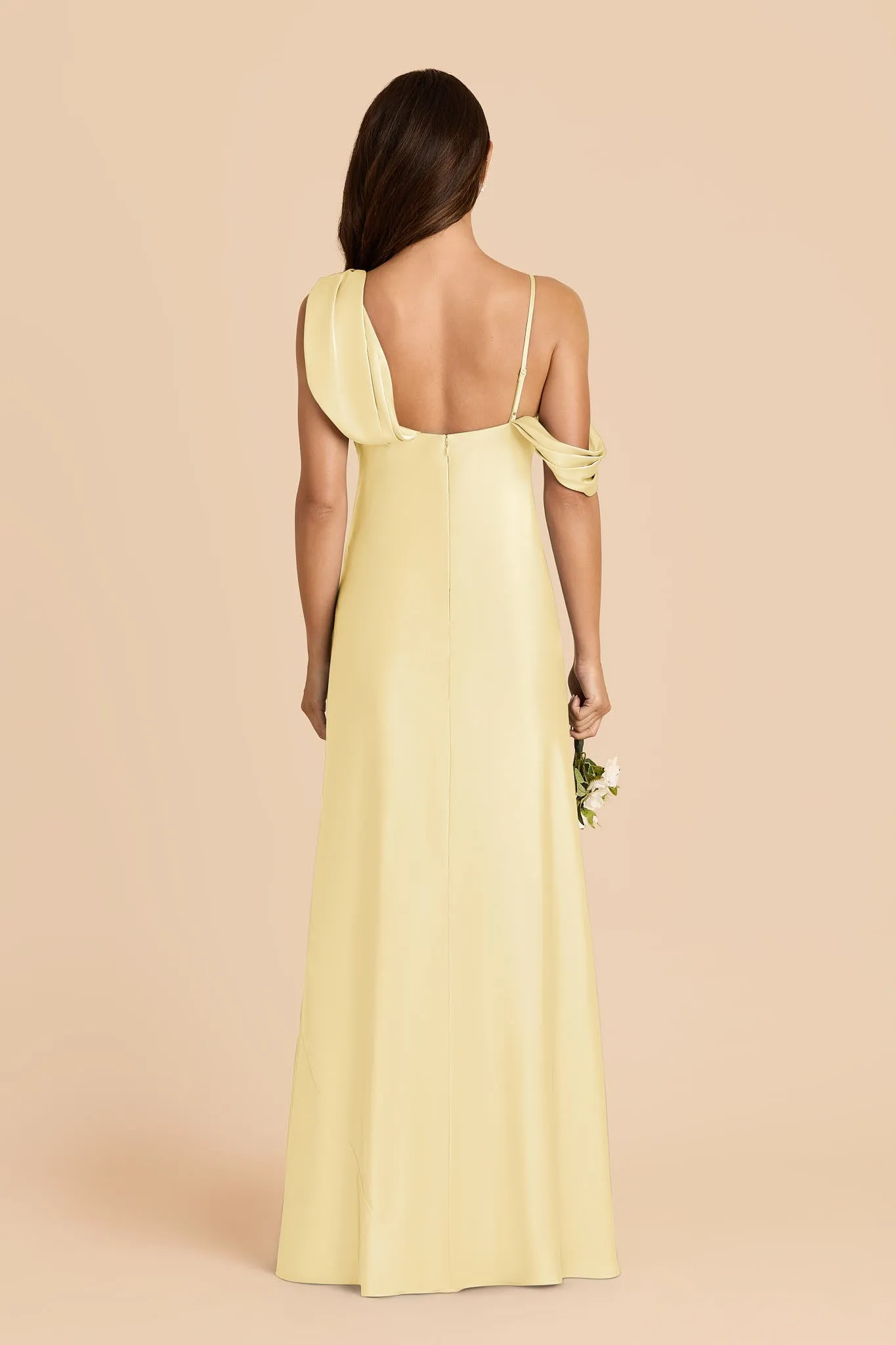 Freya Matte Satin Dress - Lemon Sorbet sold by Birdy Grey product image thumbnail 4