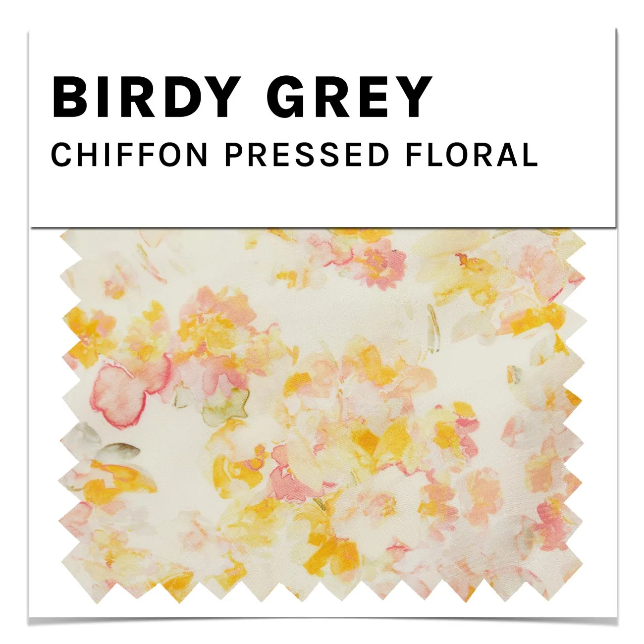 Swatch - Chiffon in Pressed Floral sold by Birdy Grey
