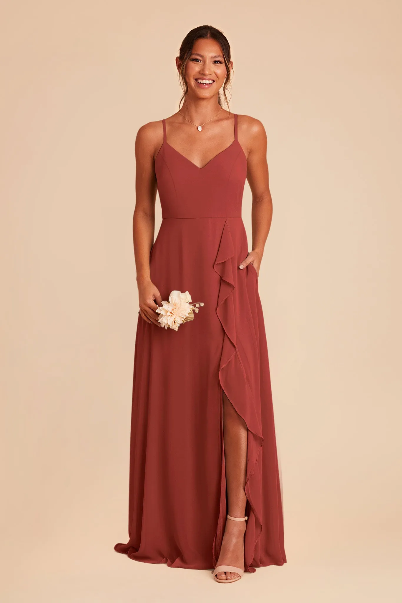 Theresa Chiffon Dress - Spice sold by Birdy Grey product image thumbnail 4