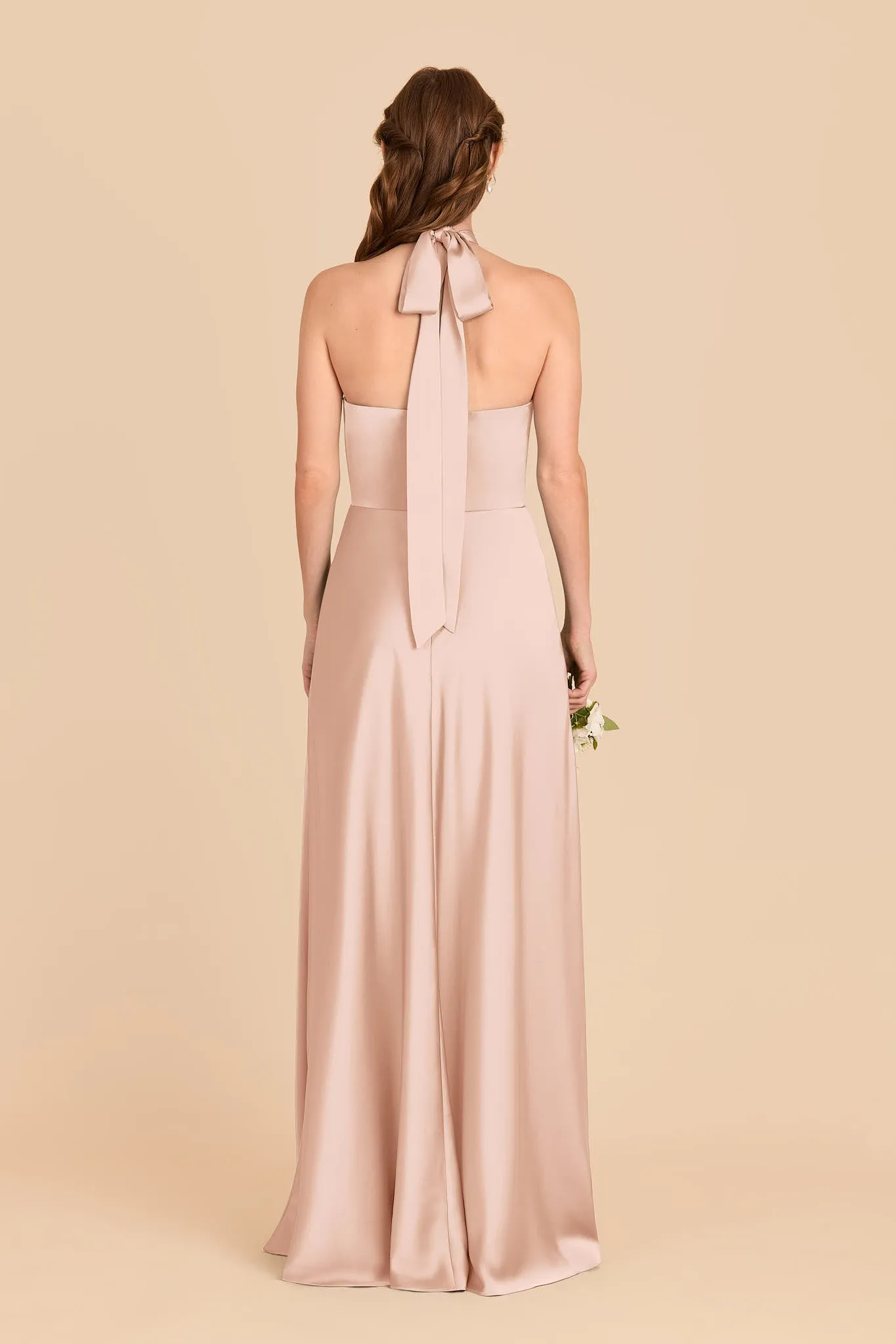 Monica Matte Satin Dress - Rose Gold sold by Birdy Grey product image thumbnail 5