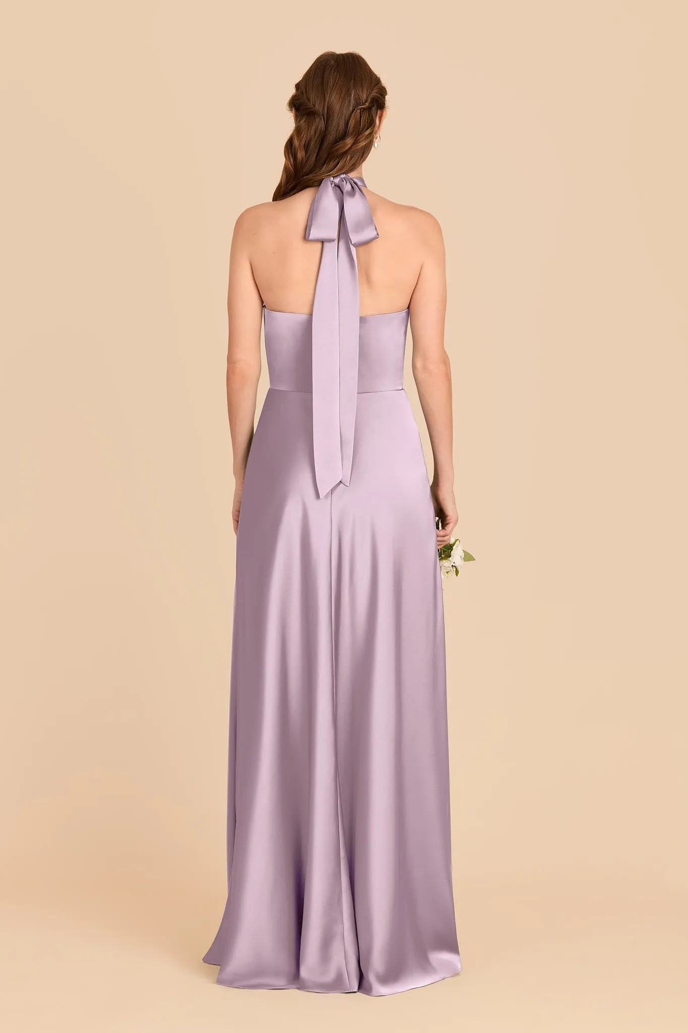 Monica Matte Satin Dress - Lavender sold by Birdy Grey product image thumbnail 5