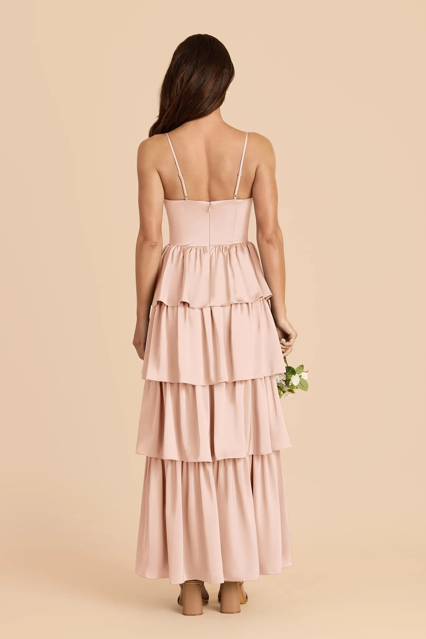 Lola Matte Satin Dress - Rose Gold sold by Birdy Grey product image thumbnail 4