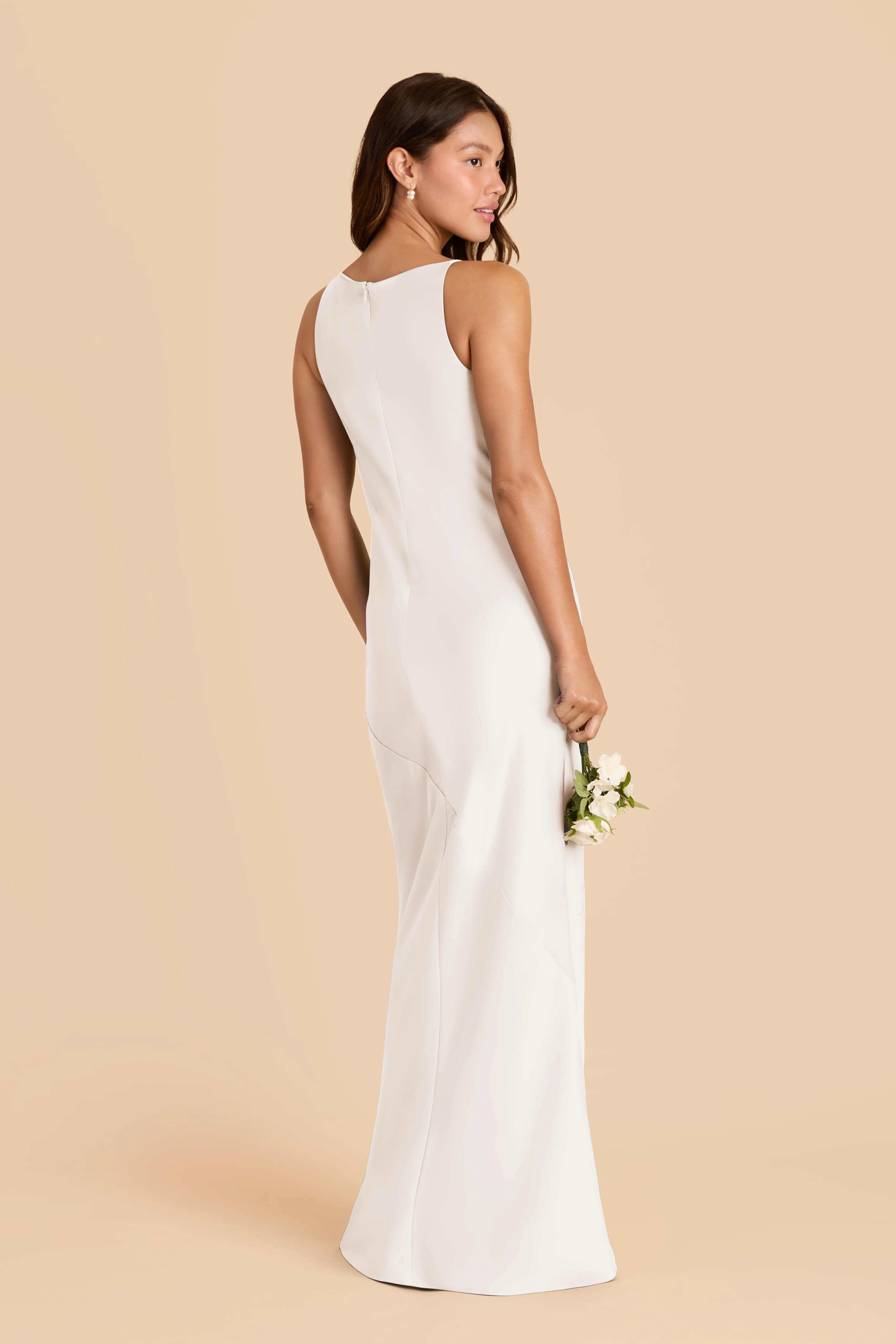 Destiny Matte Satin Dress - White sold by Birdy Grey product image thumbnail 3