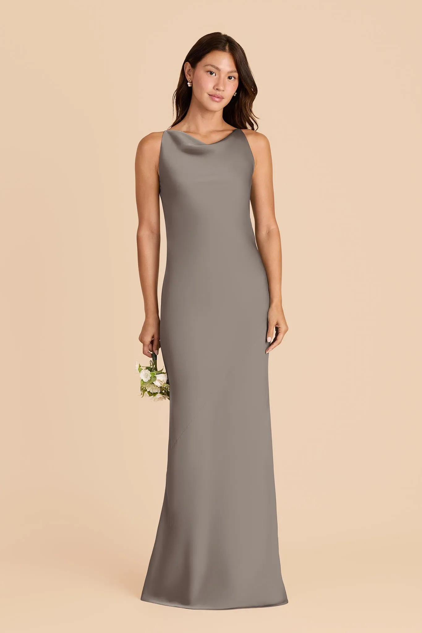 Destiny Matte Satin Dress - Quartz sold by Birdy Grey product image thumbnail 2