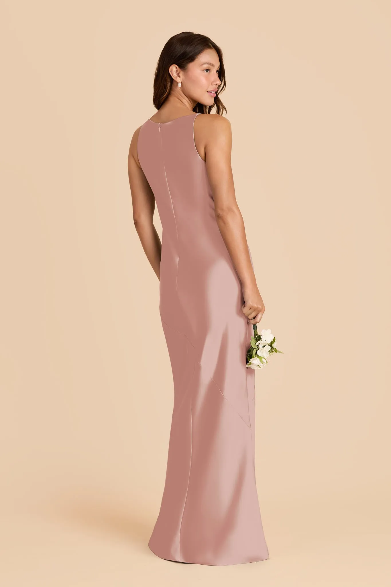 Destiny Matte Satin Dress - English Rose sold by Birdy Grey product image thumbnail 3