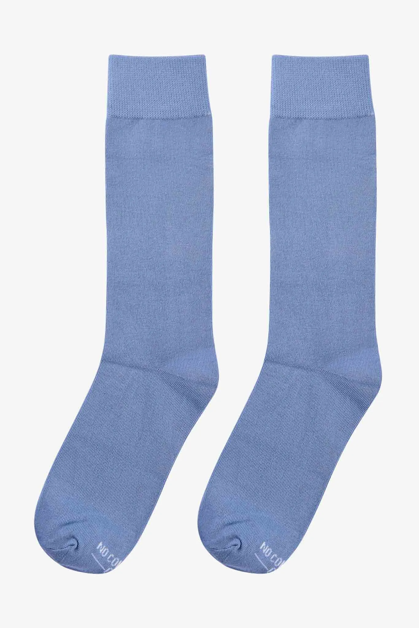Solid Groomsmen Socks By No Cold Feet - Dusty Blue sold by Birdy Grey product image thumbnail 2