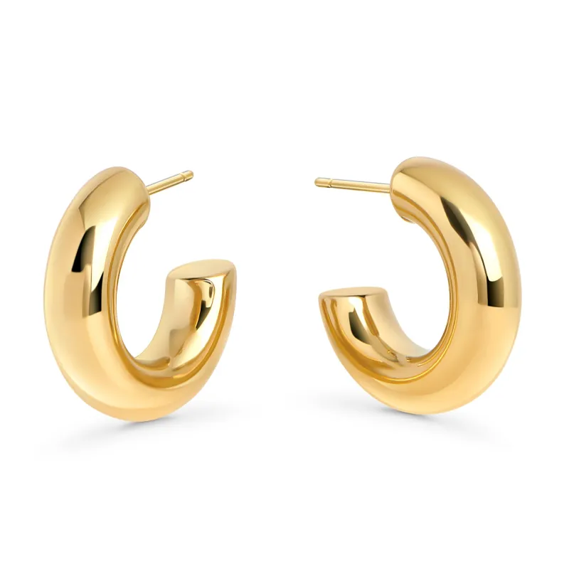 Lara Small Hoop Earrings by Mia Bijoux sold by Birdy Grey