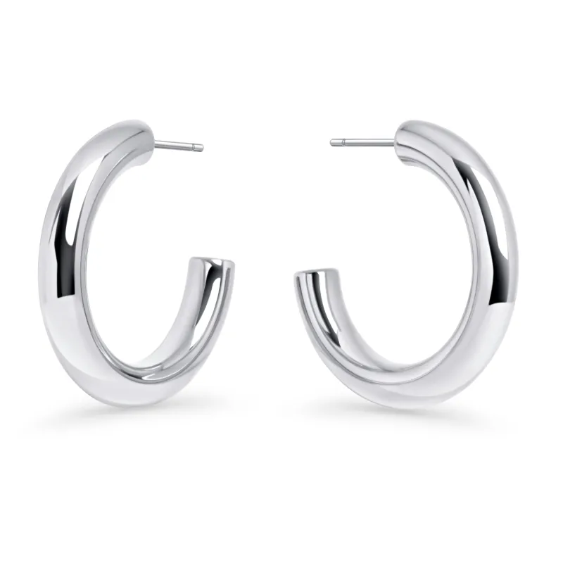 Lara Medium Hoop Earrings by Mia Bijoux sold by Birdy Grey