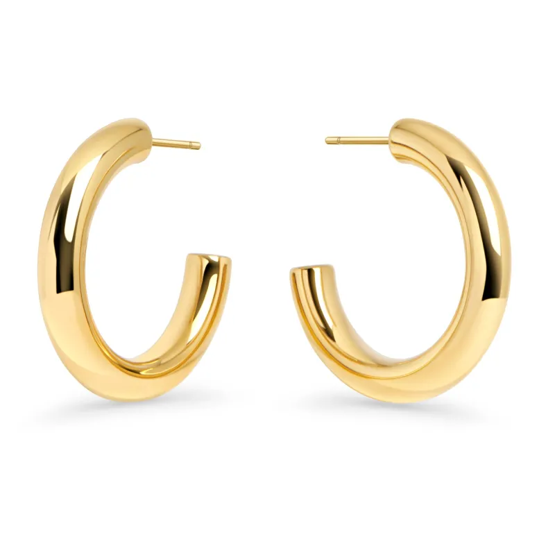 Lara Medium Hoop Earrings by Mia Bijoux sold by Birdy Grey