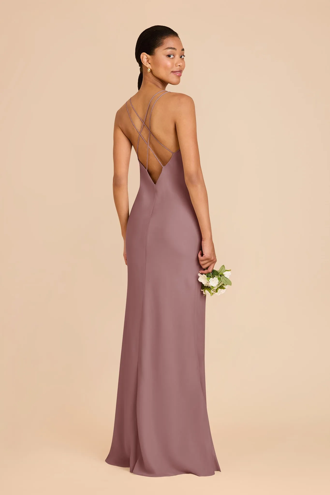 Dasha Chiffon Dress - Dark Mauve sold by Birdy Grey product image thumbnail 4