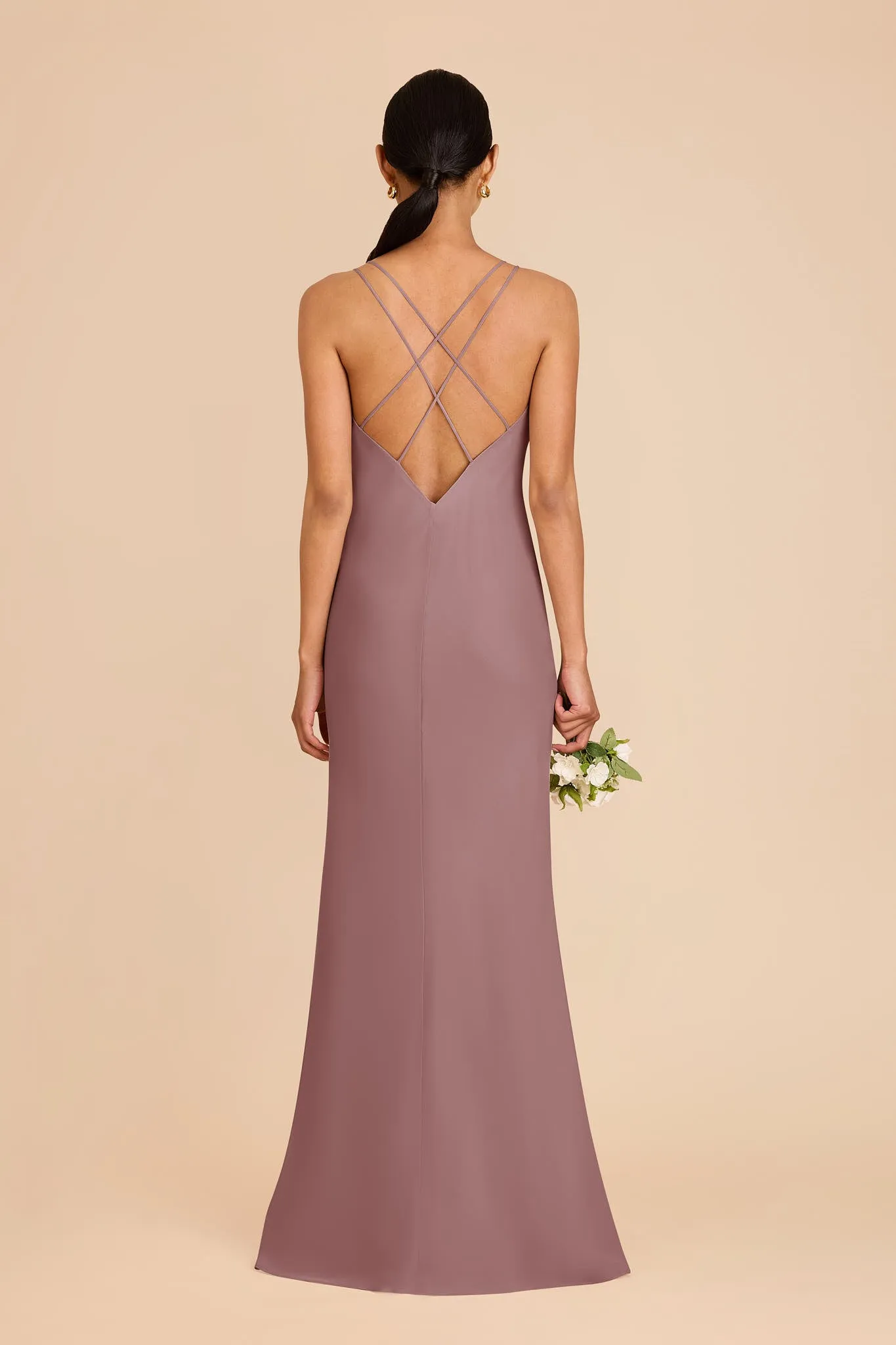 Dasha Chiffon Dress - Dark Mauve sold by Birdy Grey product image thumbnail 5