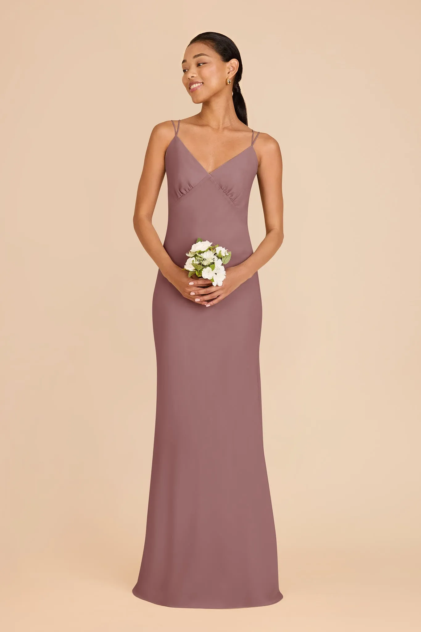 Dasha Chiffon Dress - Dark Mauve sold by Birdy Grey product image thumbnail 2