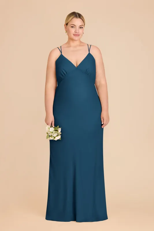 Dasha Chiffon Dress - Dark Teal sold by Birdy Grey