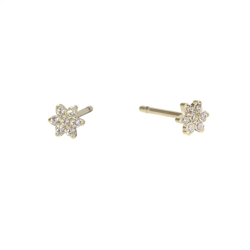 Lily Stud Earrings by Mia Bijoux sold by Birdy Grey