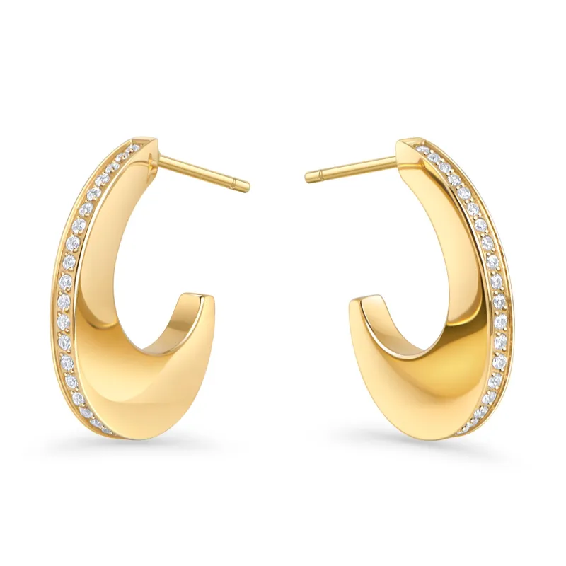 Ella Hoop Earrings by Mia Bijoux sold by Birdy Grey
