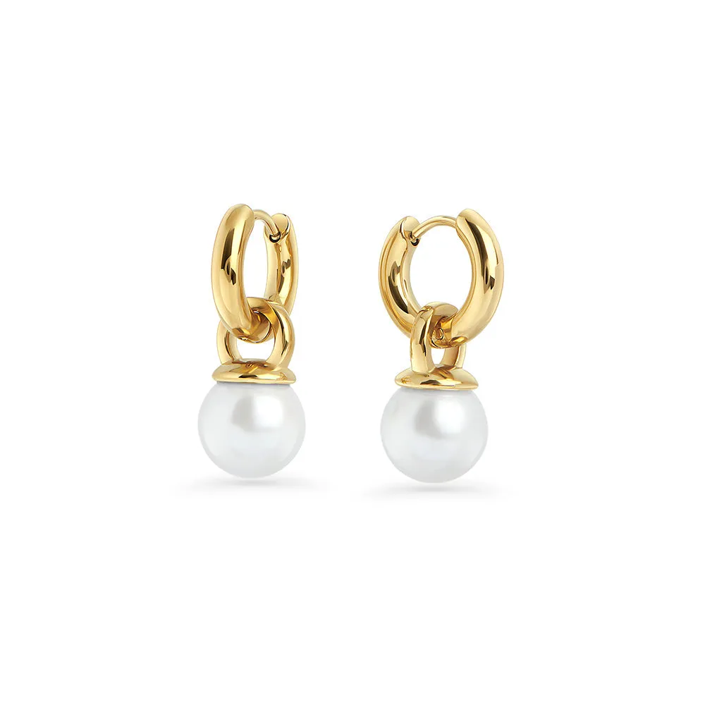 Heidi Huggie Earrings by Mia Bijoux sold by Birdy Grey