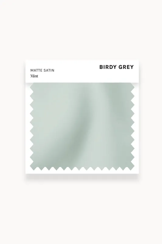 Swatch - Matte Satin in Mint sold by Birdy Grey