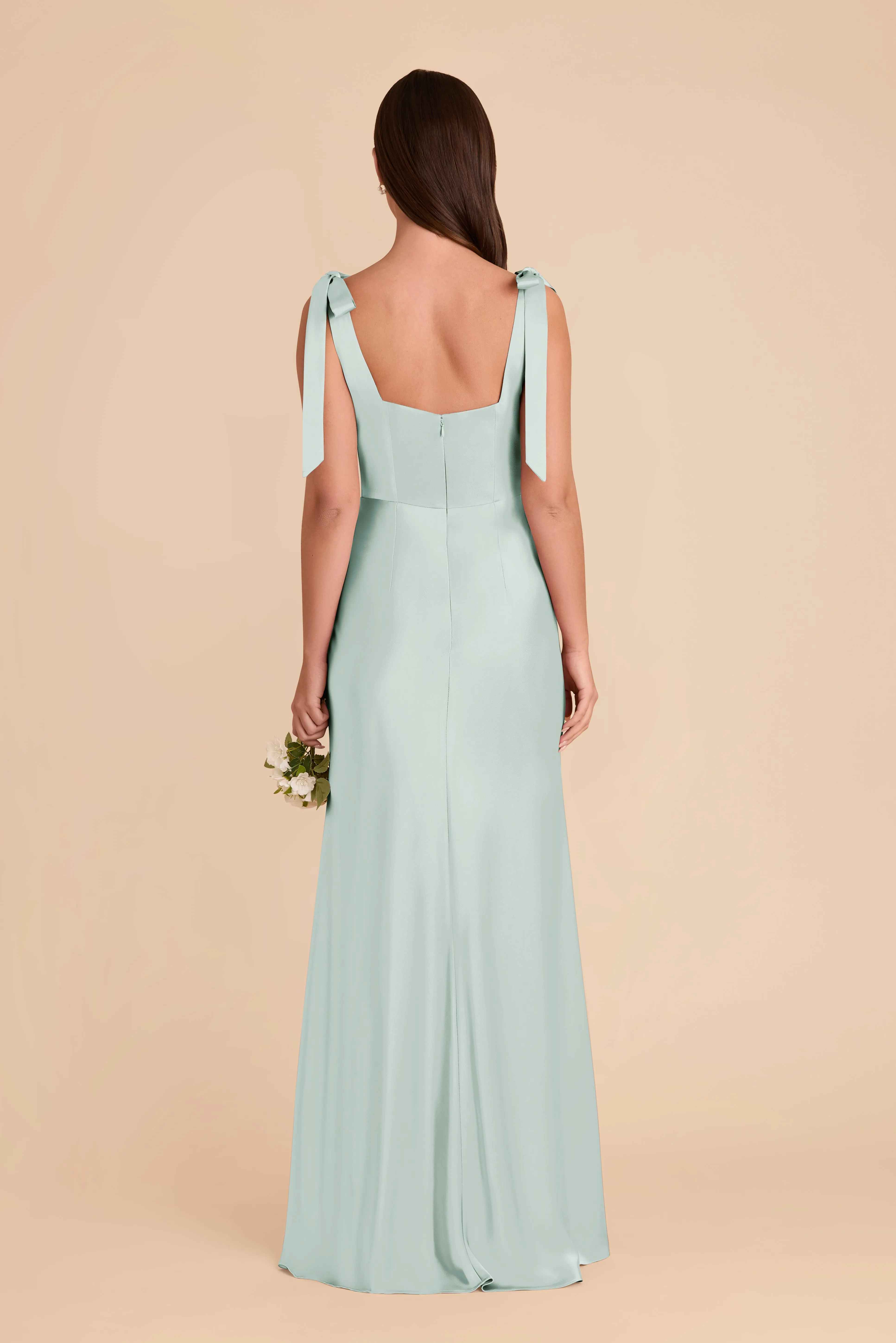 Alex Convertible Dress Matte Satin - Mint sold by Birdy Grey product image thumbnail 5