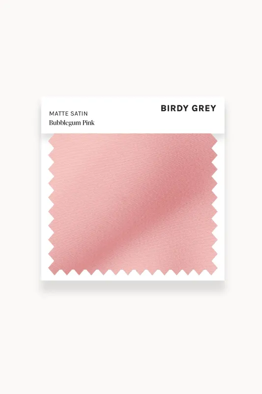Swatch - Matte Satin in Bubblegum Pink sold by Birdy Grey
