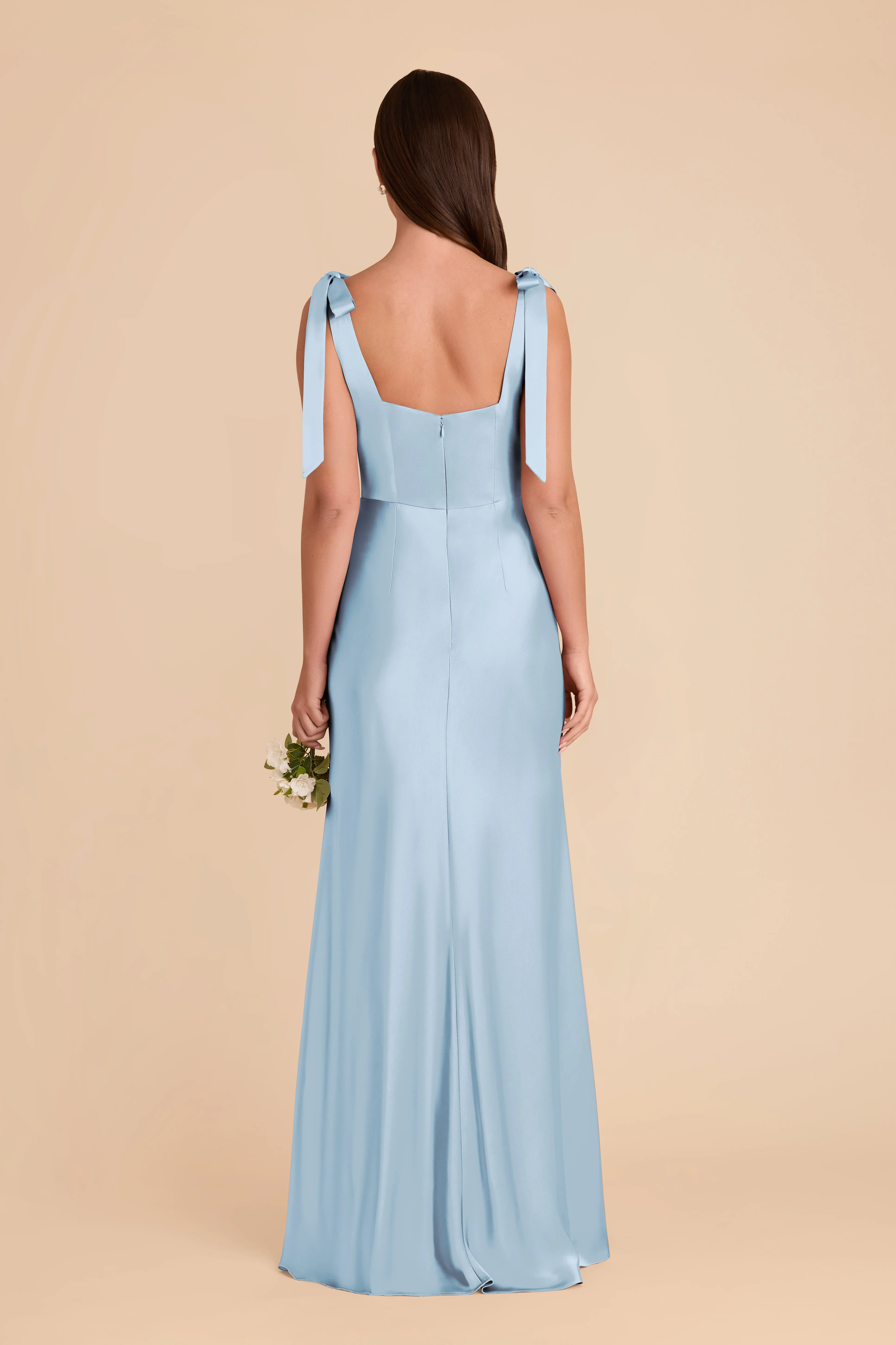 Alex Convertible Dress Matte Satin - Sky Blue sold by Birdy Grey product image thumbnail 5