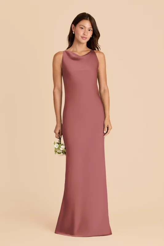 Destiny Matte Satin Dress - Wild Rose sold by Birdy Grey