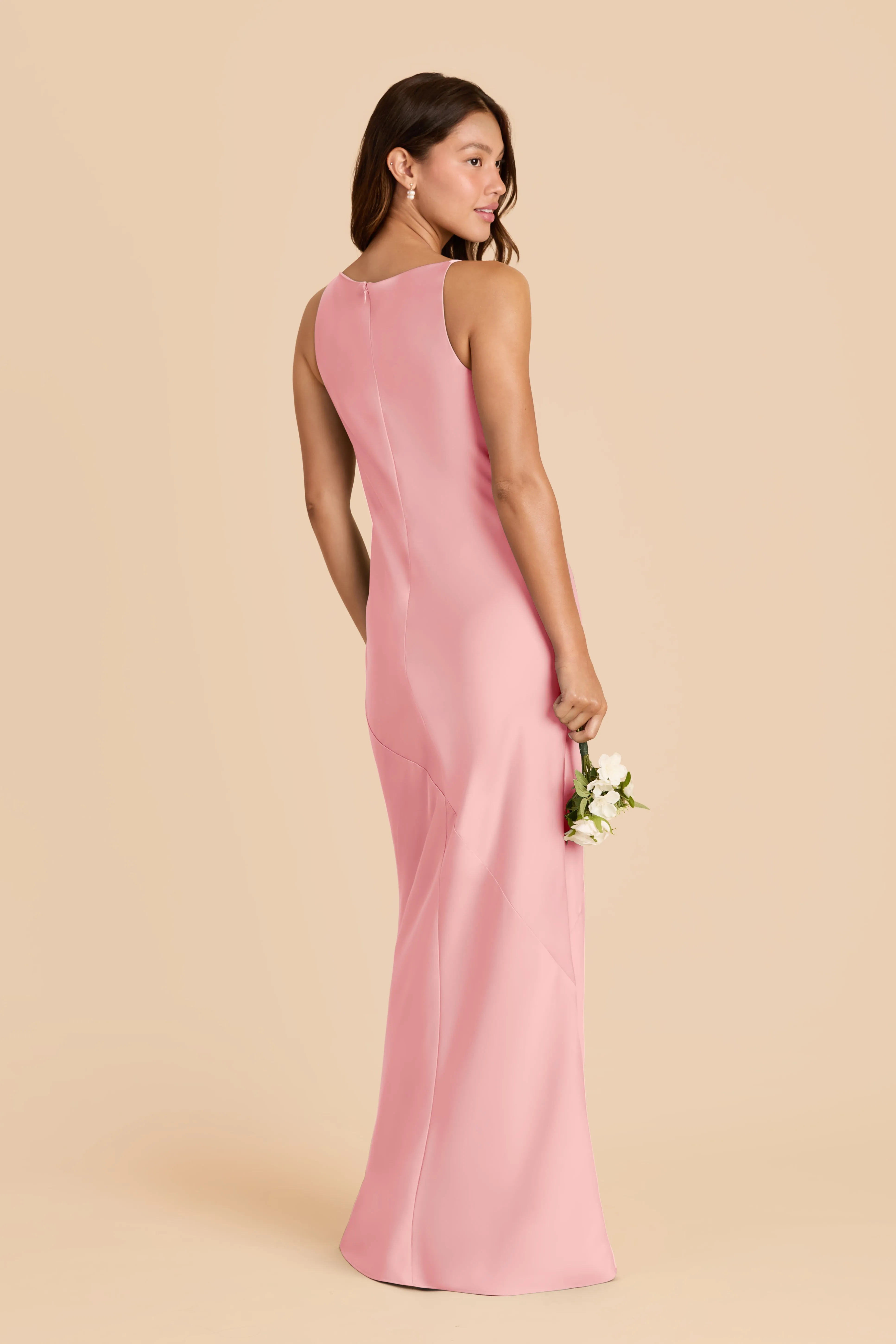 Destiny Matte Satin Dress - Bubblegum Pink sold by Birdy Grey product image thumbnail 3
