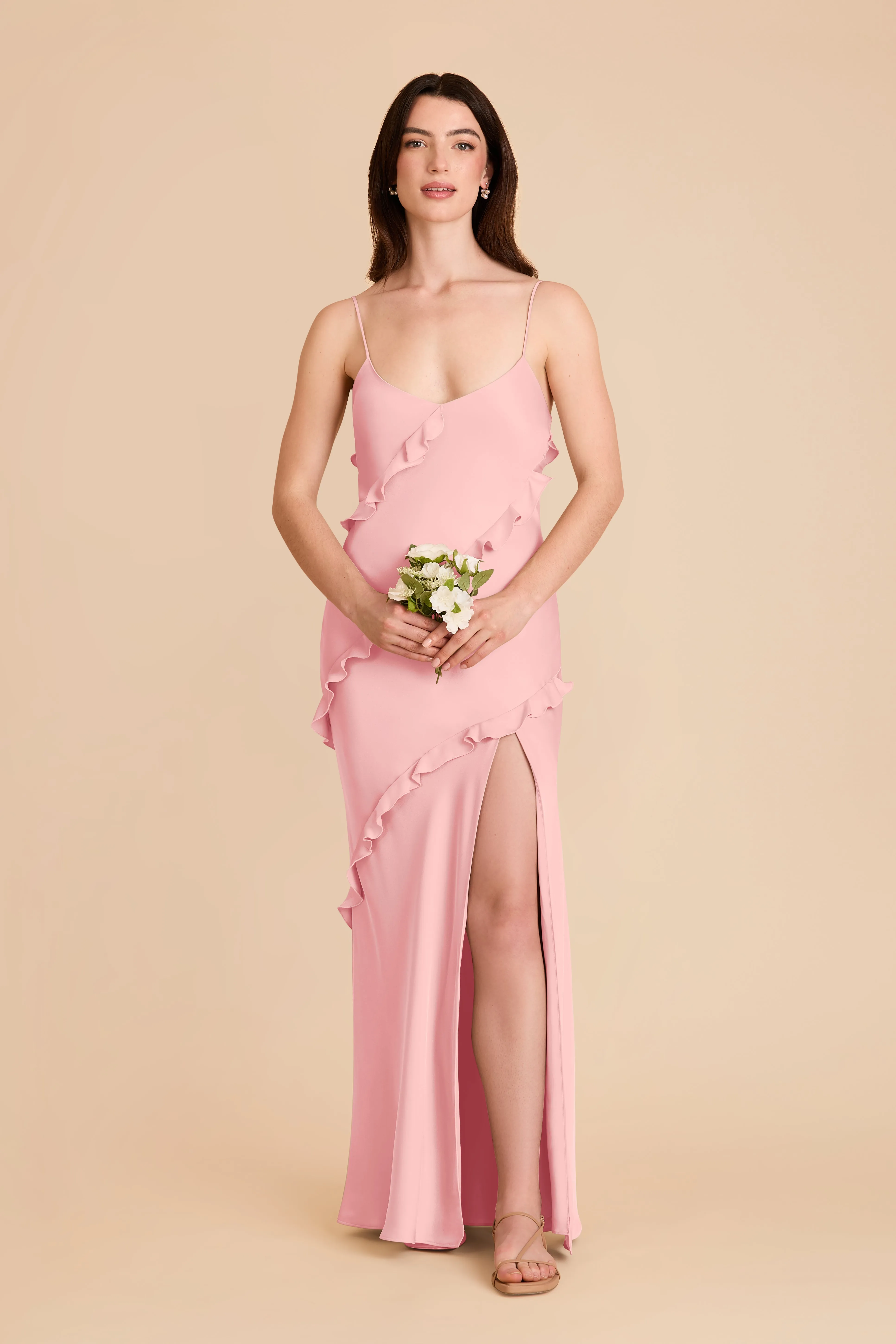 Valentina Matte Satin Dress - Bubblegum Pink sold by Birdy Grey product image thumbnail 2