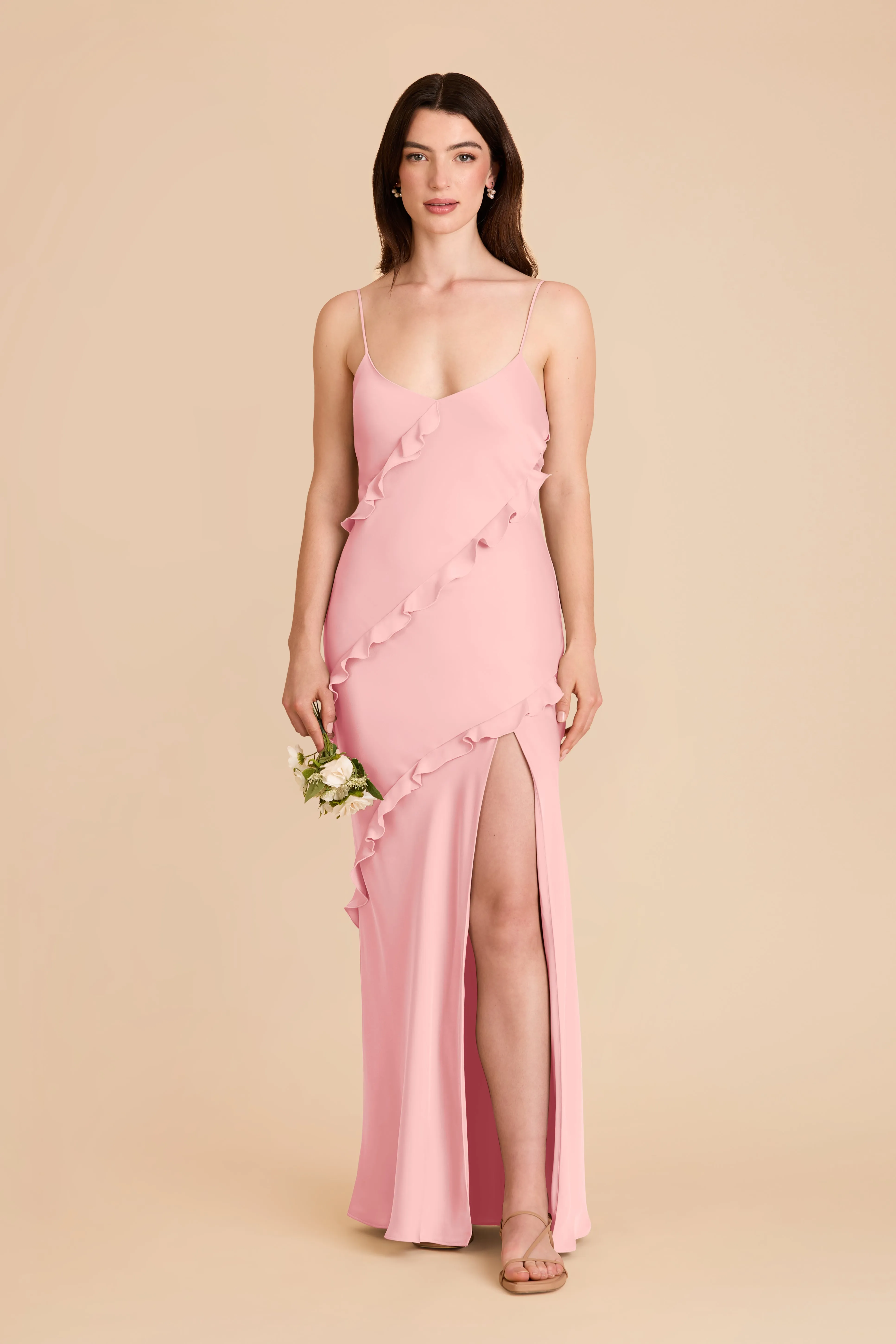 Valentina Matte Satin Dress - Bubblegum Pink sold by Birdy Grey product image thumbnail 3