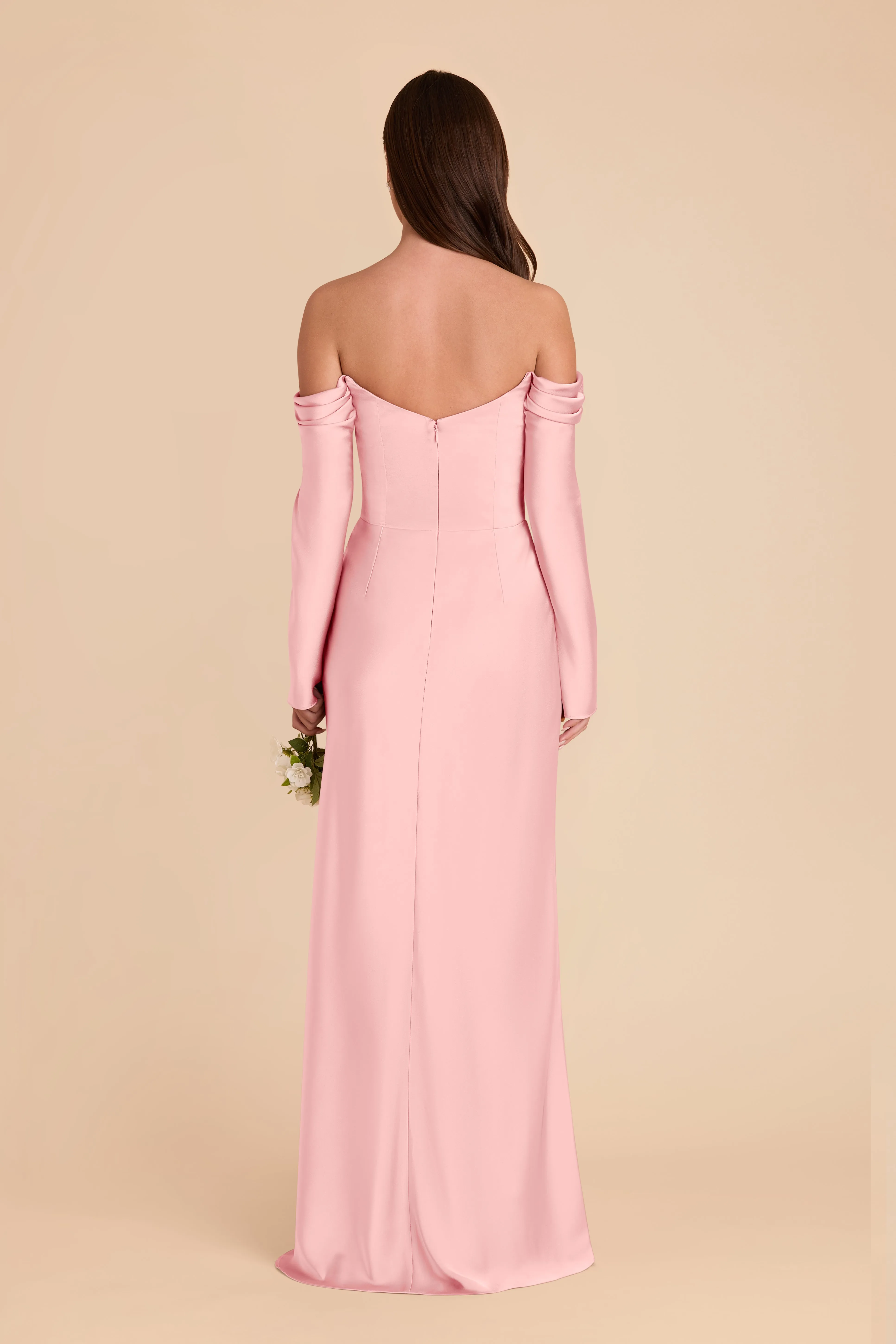 Maya Matte Satin Dress - Bubblegum Pink sold by Birdy Grey product image thumbnail 5