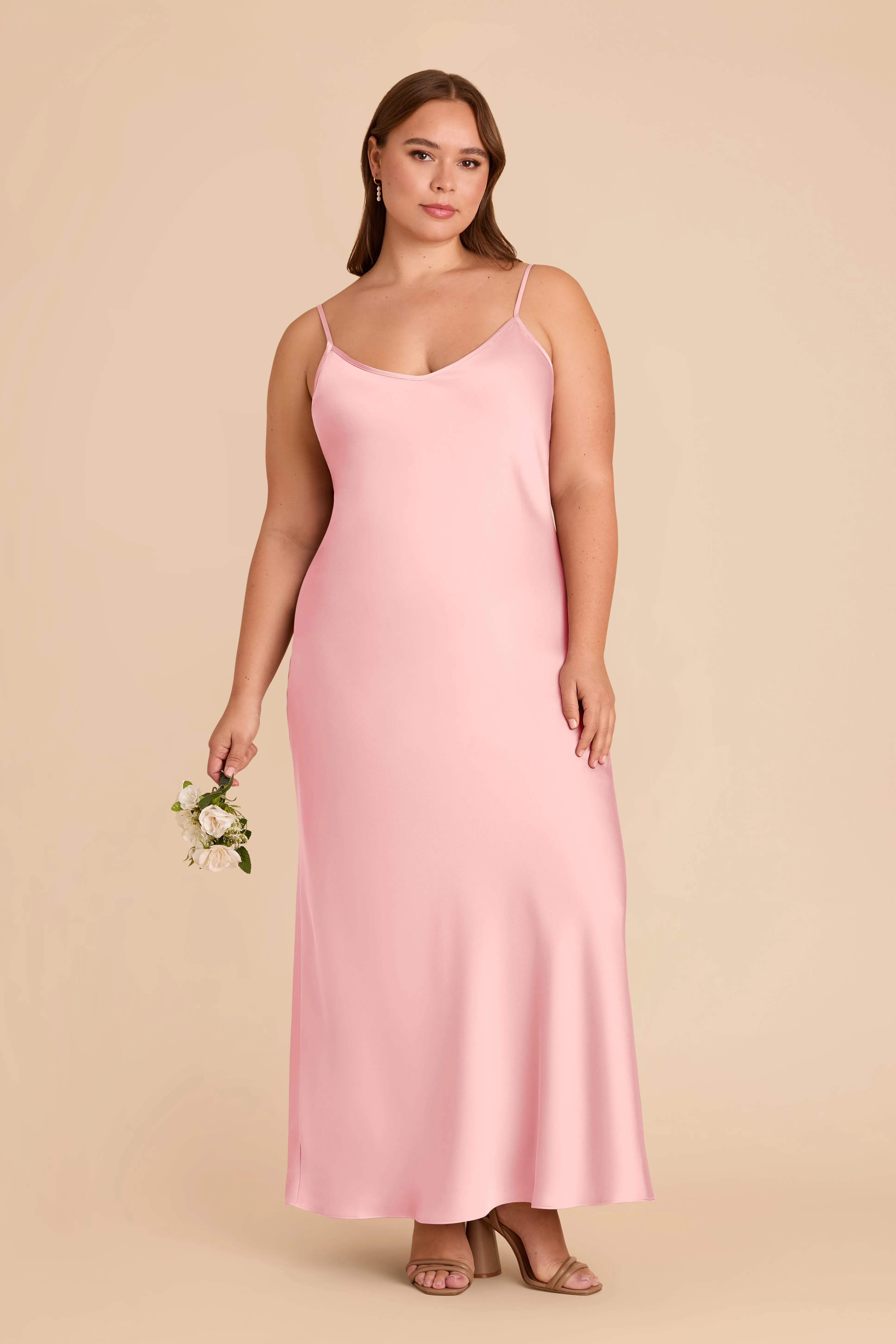 Alice Matte Satin Dress - Bubblegum Pink sold by Birdy Grey product image thumbnail 2