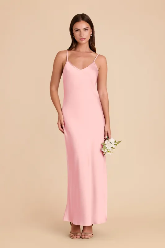Alice Matte Satin Dress - Bubblegum Pink sold by Birdy Grey