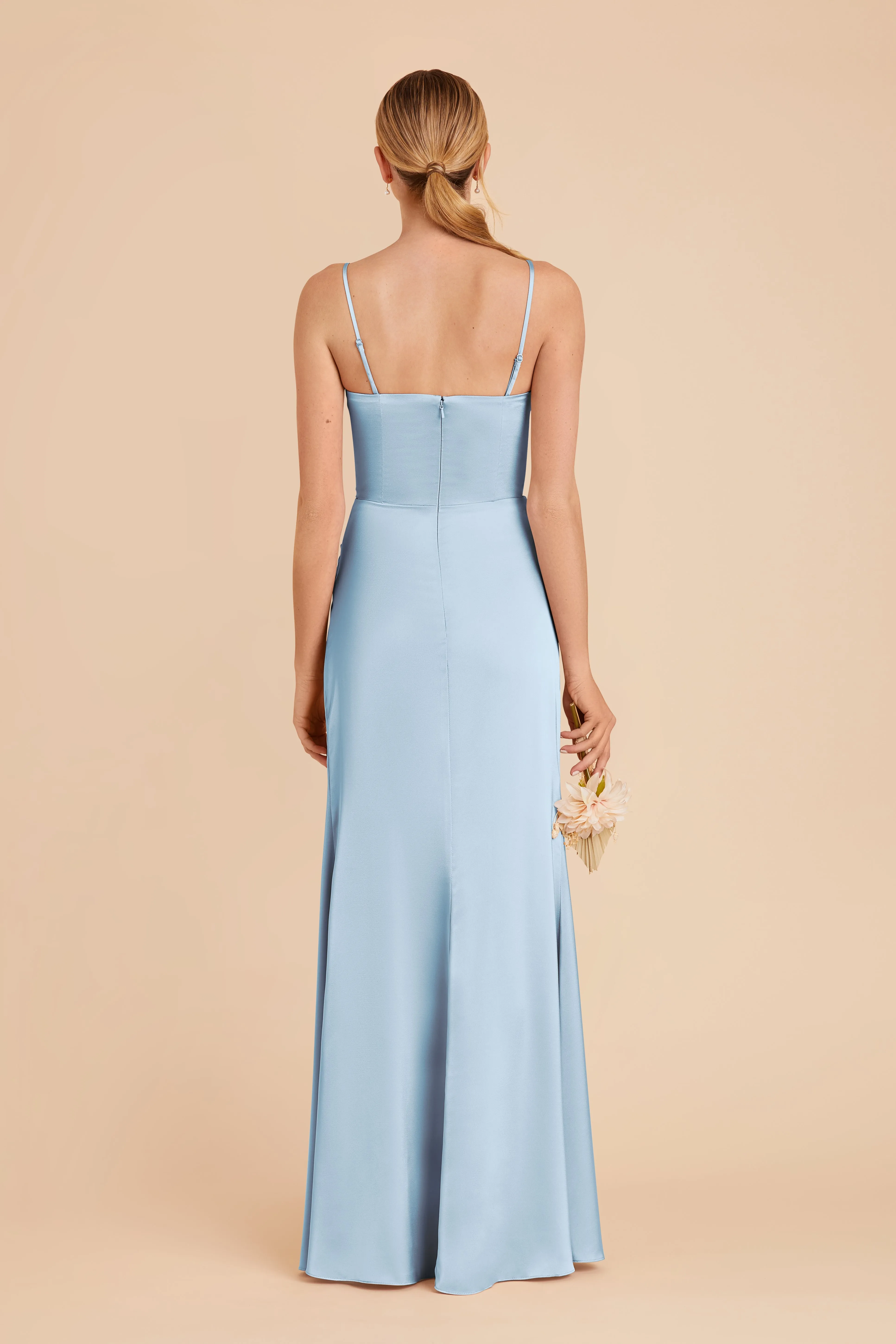 Anne Matte Satin Dress - Sky Blue sold by Birdy Grey product image thumbnail 5