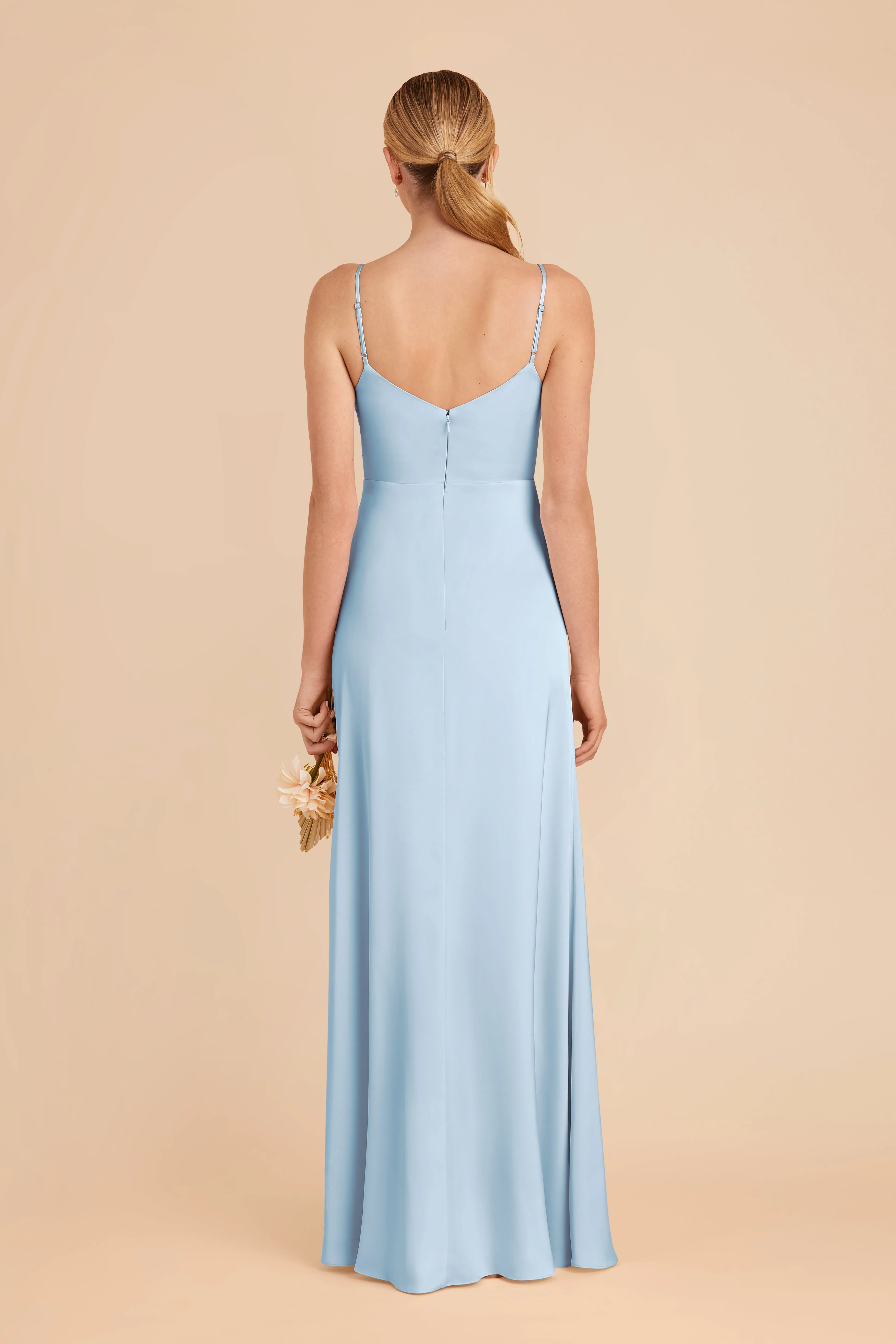Catherine Matte Satin Dress - Sky Blue sold by Birdy Grey product image thumbnail 5