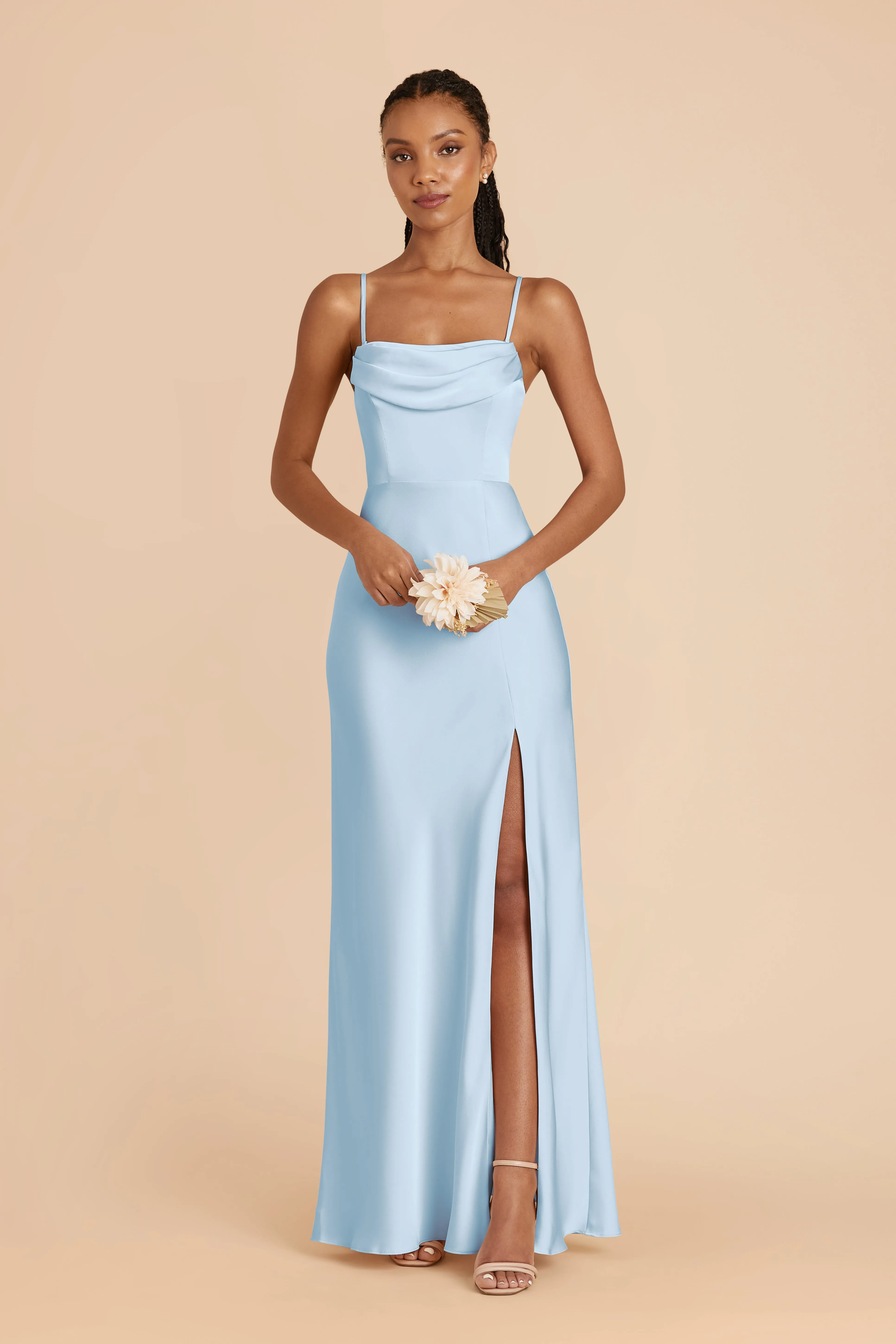 Mia Matte Satin Convertible Dress - Sky Blue sold by Birdy Grey product image thumbnail 3