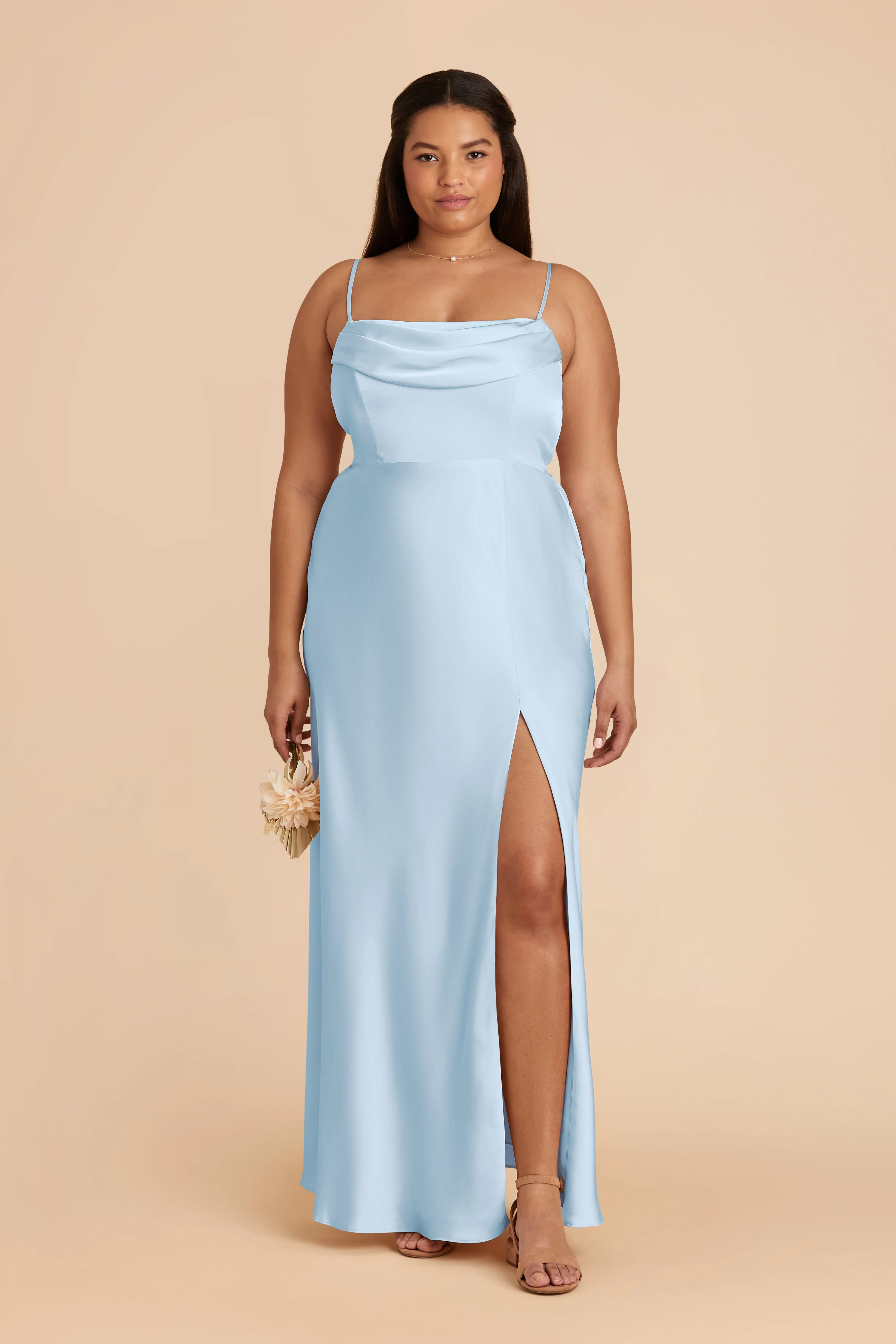 Mia Matte Satin Convertible Dress - Sky Blue sold by Birdy Grey product image thumbnail 2