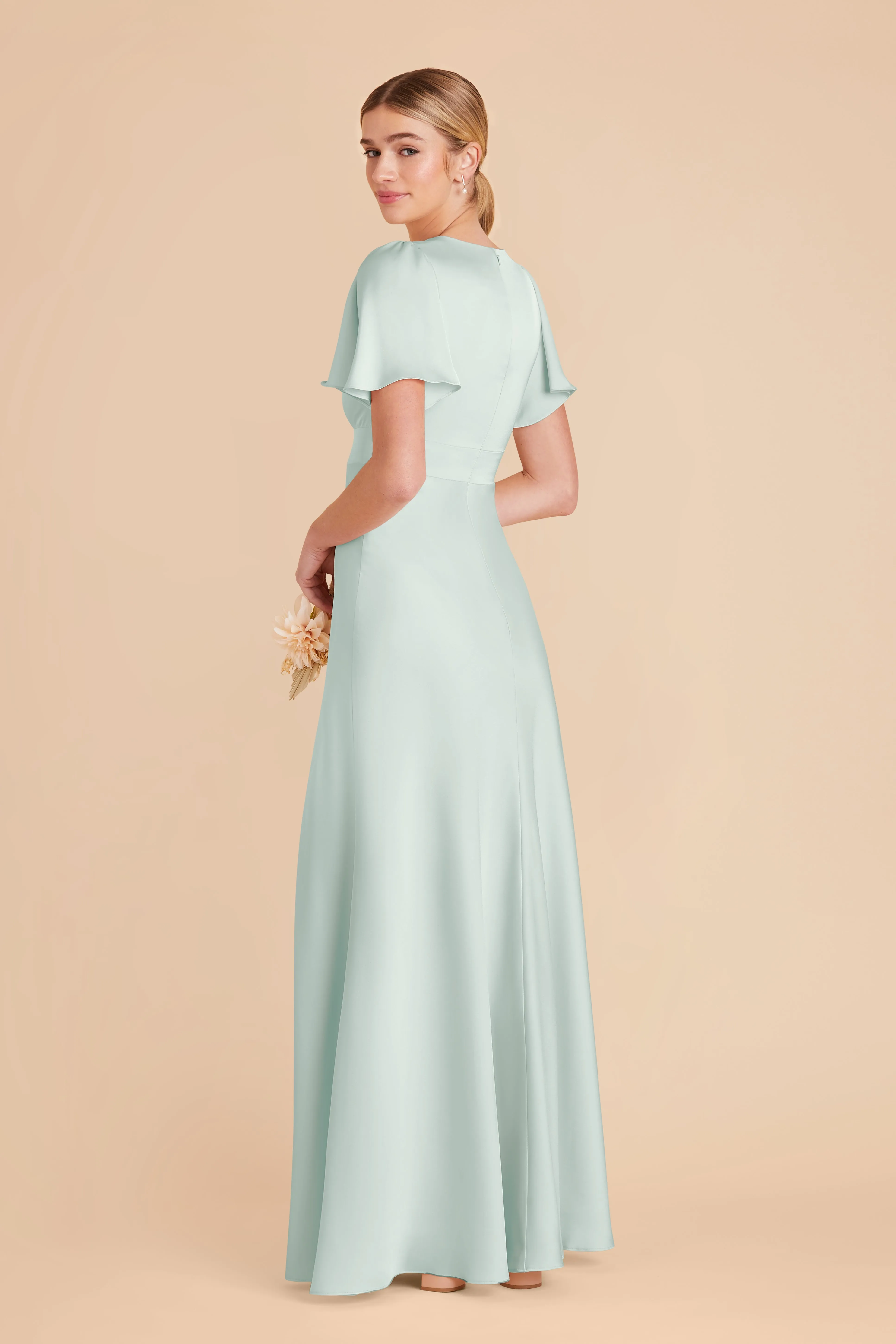 Marni Matte Satin Dress - Mint sold by Birdy Grey product image thumbnail 5