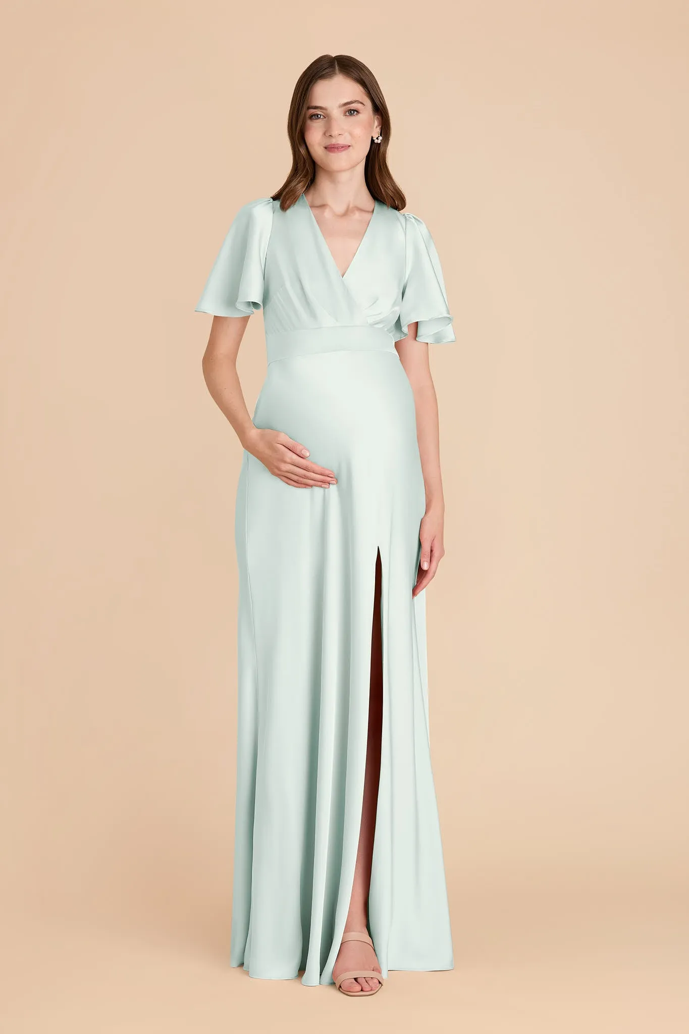 Marni Matte Satin Dress - Mint sold by Birdy Grey product image thumbnail 4