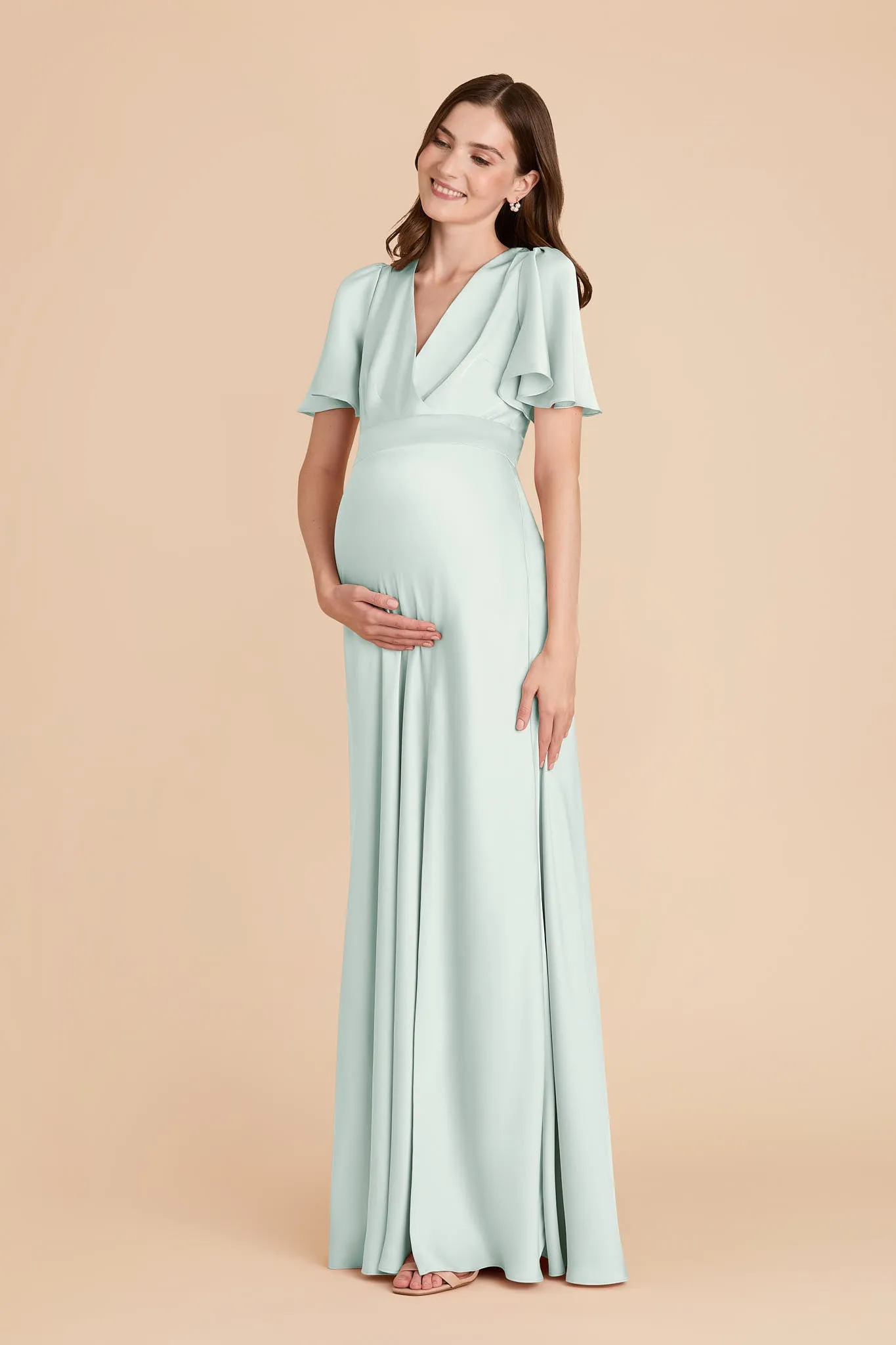Marni Matte Satin Dress - Mint sold by Birdy Grey product image thumbnail 2
