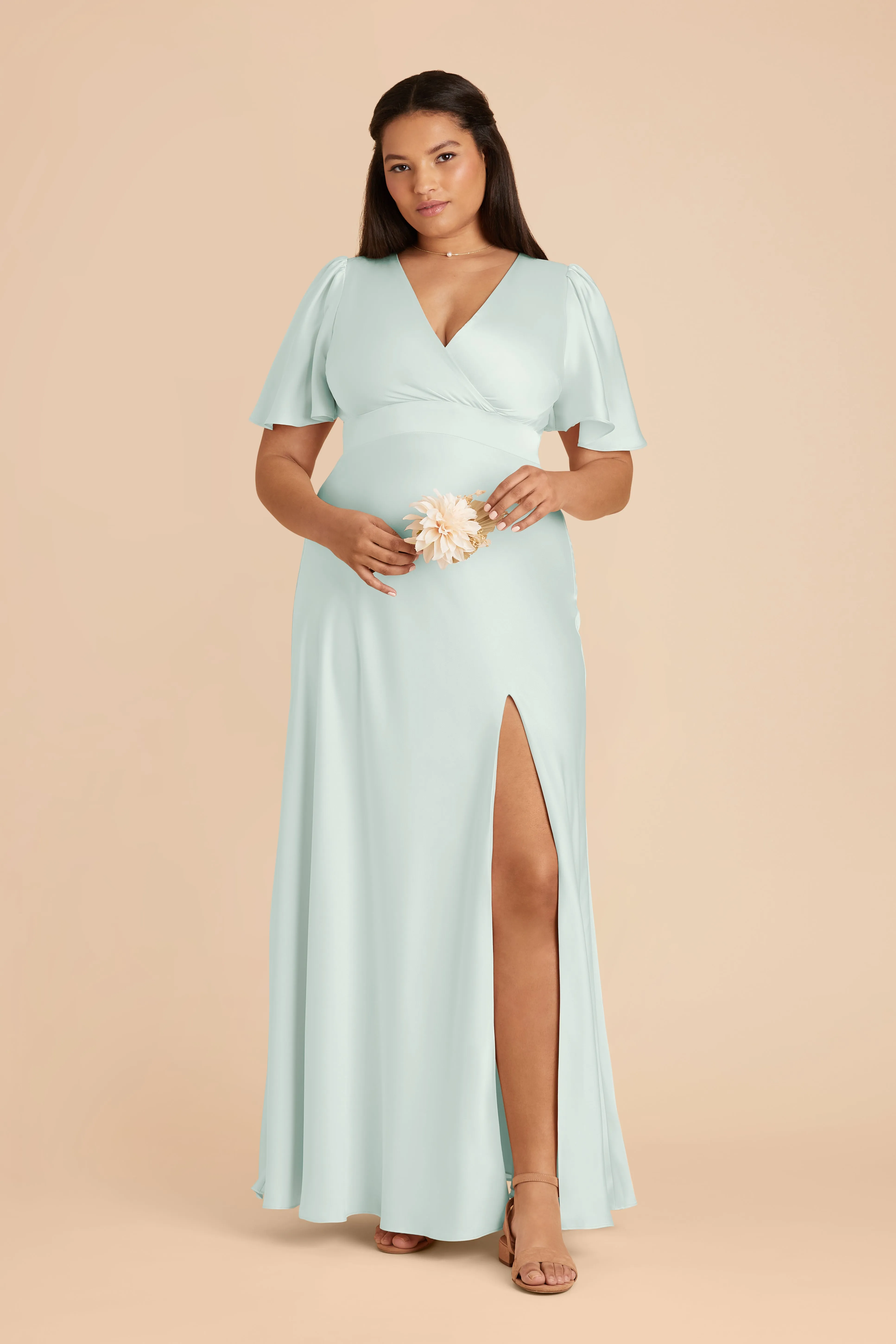 Marni Matte Satin Dress - Mint sold by Birdy Grey product image thumbnail 3