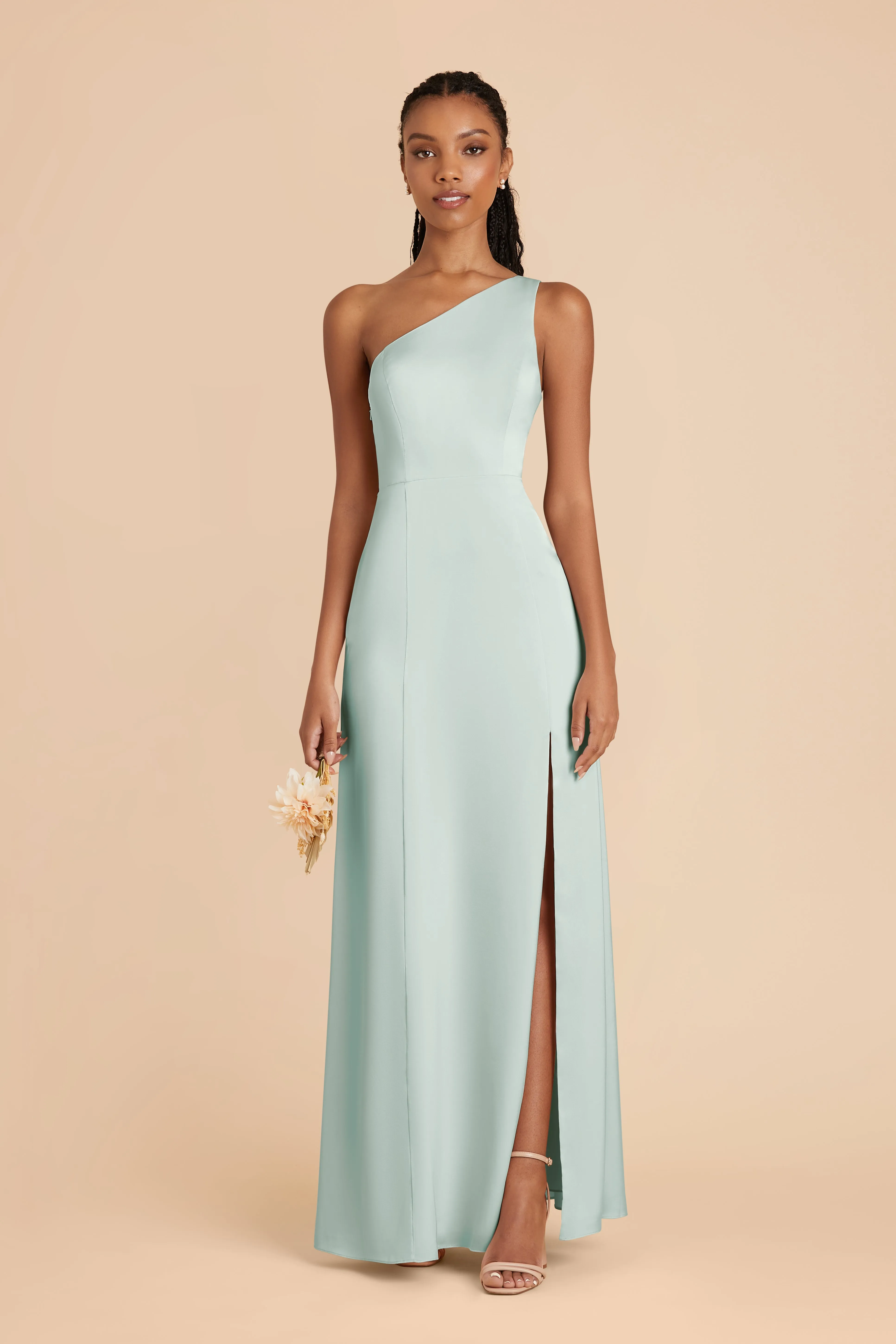 Kira Matte Satin Dress - Mint sold by Birdy Grey product image thumbnail 2