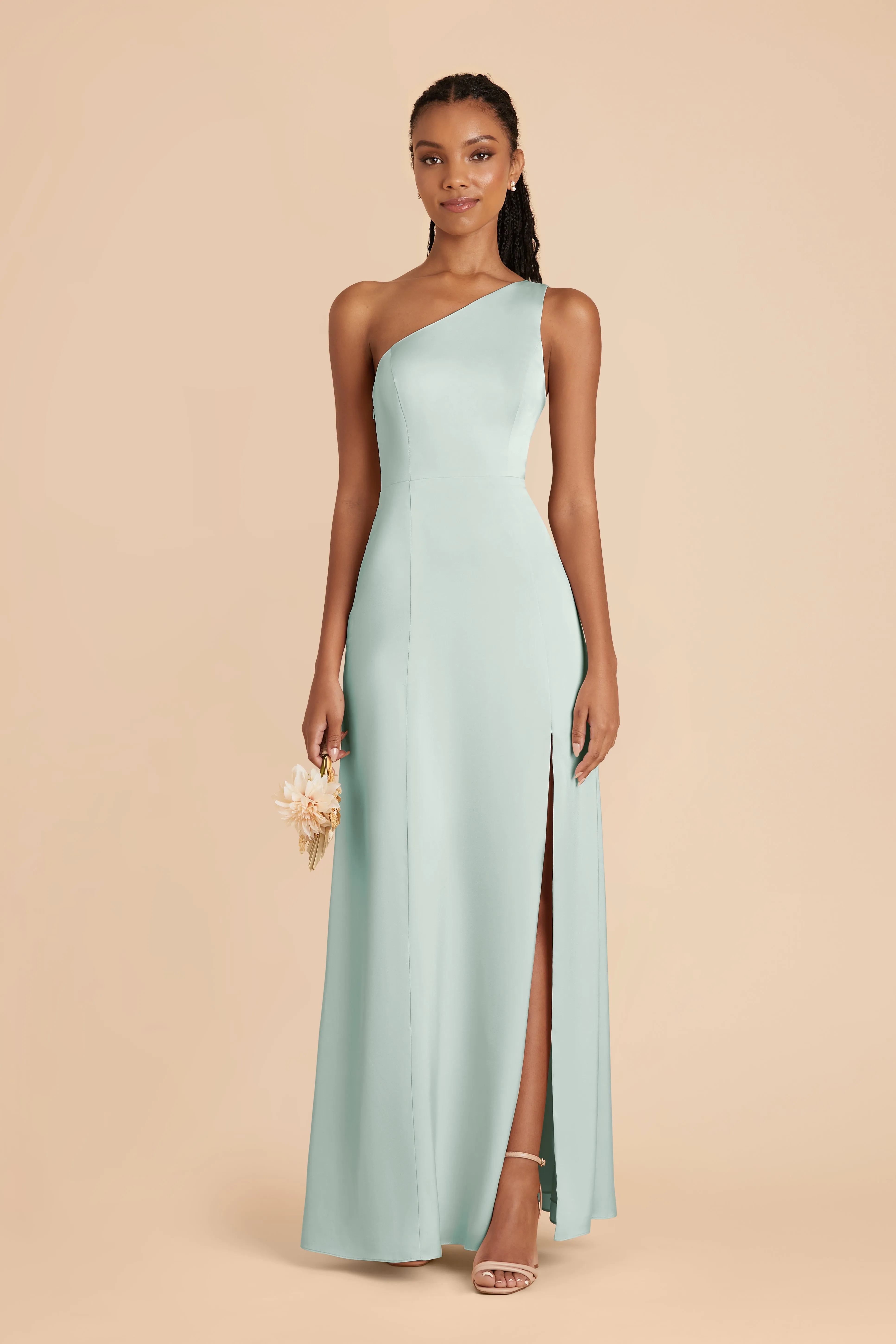 Kira Matte Satin Dress - Mint sold by Birdy Grey product image thumbnail 3