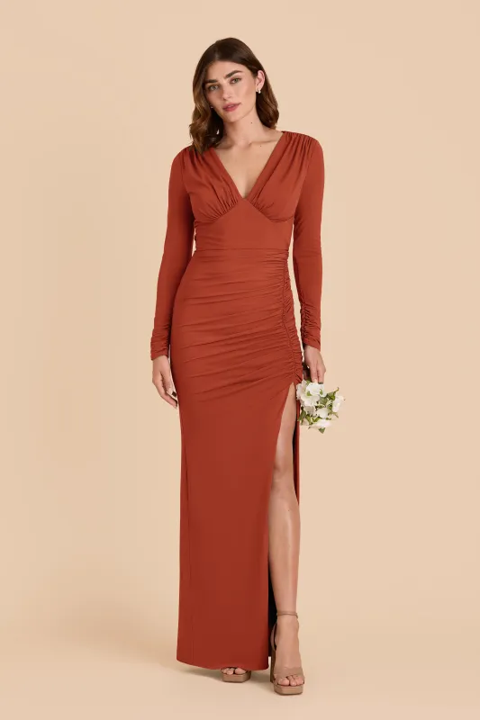 Emmy Luxe Knit Dress - Auburn sold by Birdy Grey