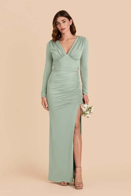 Emmy Luxe Knit Dress - Sage sold by Birdy Grey